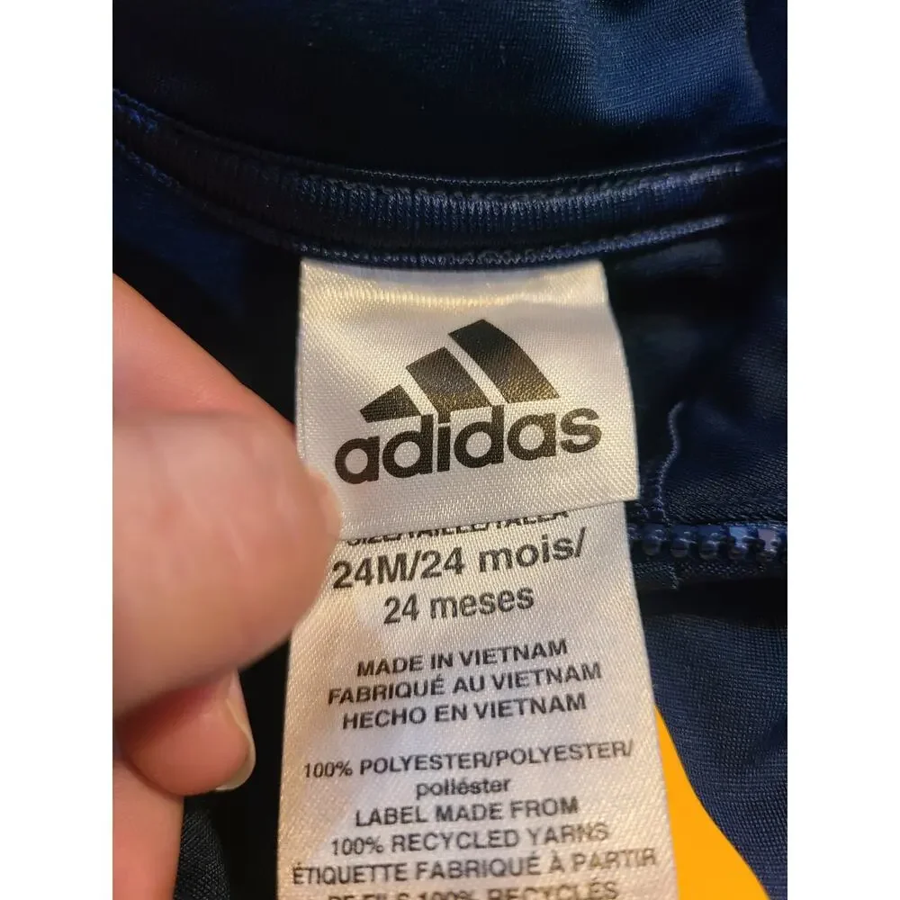 Adidas 24 month boys zip up thin jacket